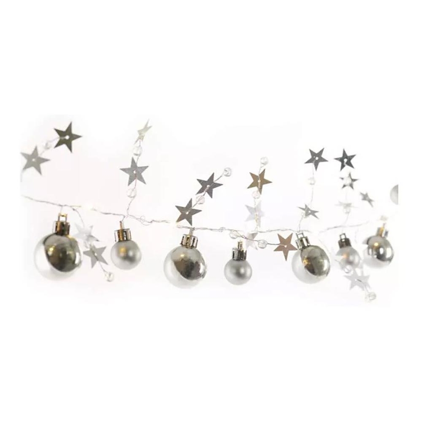 LED Christmas chain 20xLED/2xAA 2,2 m warm white