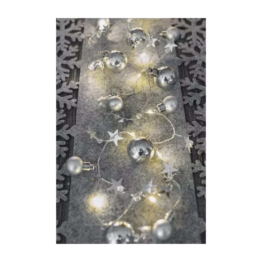 LED Christmas chain 20xLED/2xAA 2,2 m warm white