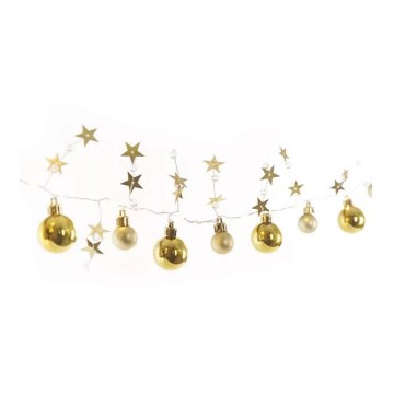 LED Christmas chain 20xLED/2xAA 2,2 m warm white