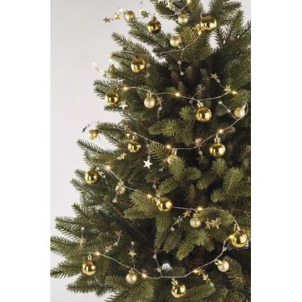 LED Christmas chain 20xLED/2xAA 2,2 m warm white