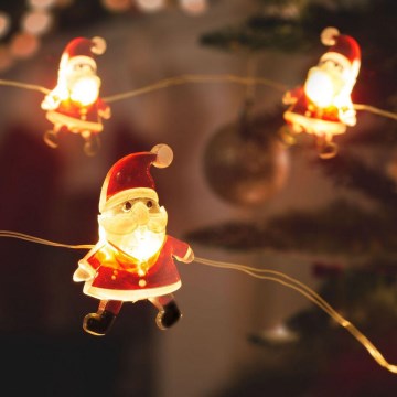 LED Christmas chain 20xLED/2xAA 2,2m warm white