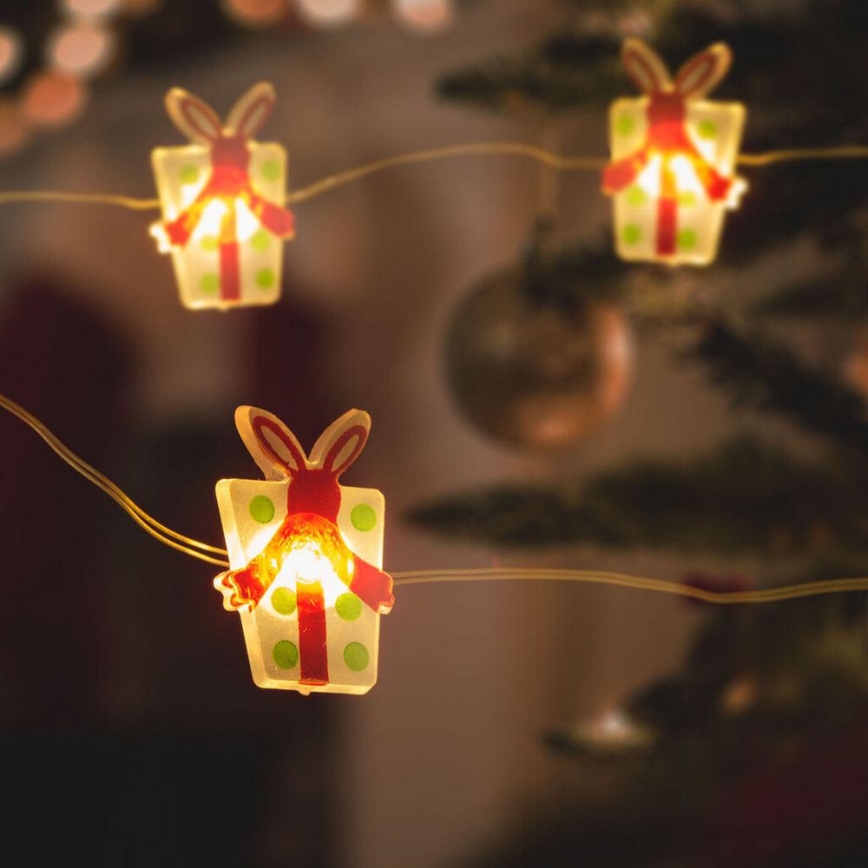 LED Christmas chain 20xLED/2xAA 2,2m warm white