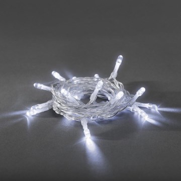 LED Christmas chain 20xLED/2xAA 3,35m cool white