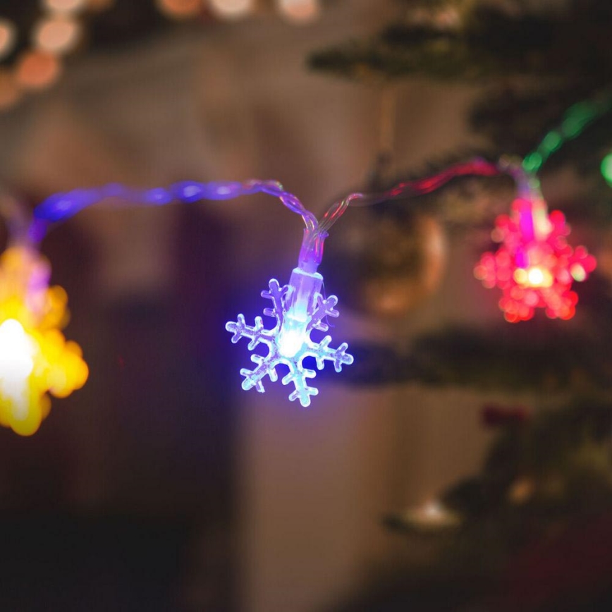 LED Christmas chain 20xLED/3xAA 2,3m multicolor