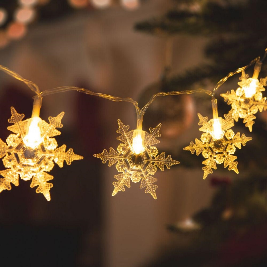 LED Christmas chain 20xLED/3xAA 2,3m warm white