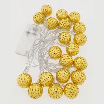 LED Christmas chain 20xLED/3xAA 2,5m warm white