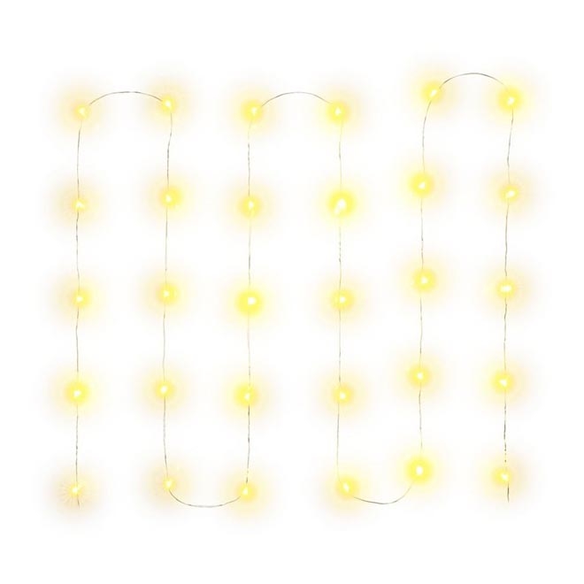 LED Christmas chain 30xLED/3xAA 3,3m warm white