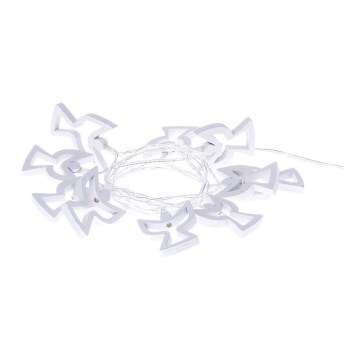 LED Christmas chain CHAIN 10xLED/2xAA 1,85m warm white