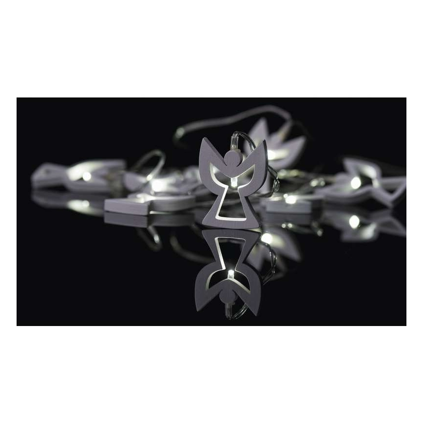 LED Christmas chain CHAIN 10xLED/2xAA 1,85m warm white