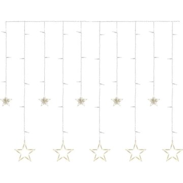 LED Christmas curtain 115 LEDs / 1.35 W 6.85 x 1.05 m warm white