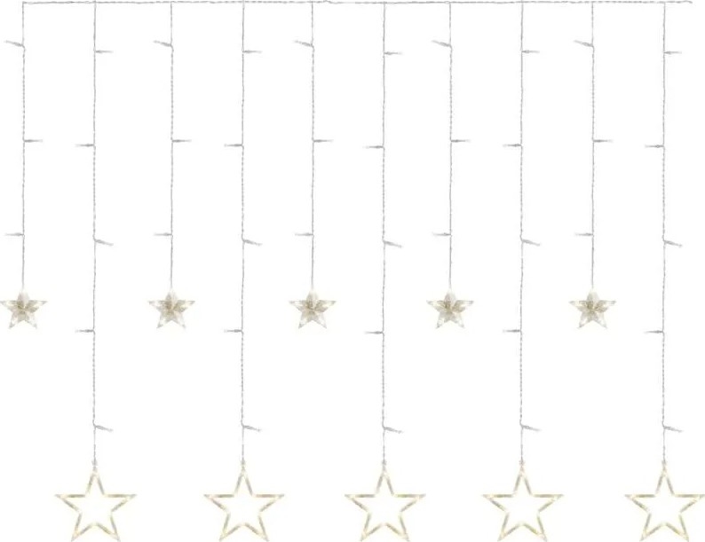 LED Christmas curtain 115 LEDs / 1.35 W 6.85 x 1.05 m warm white