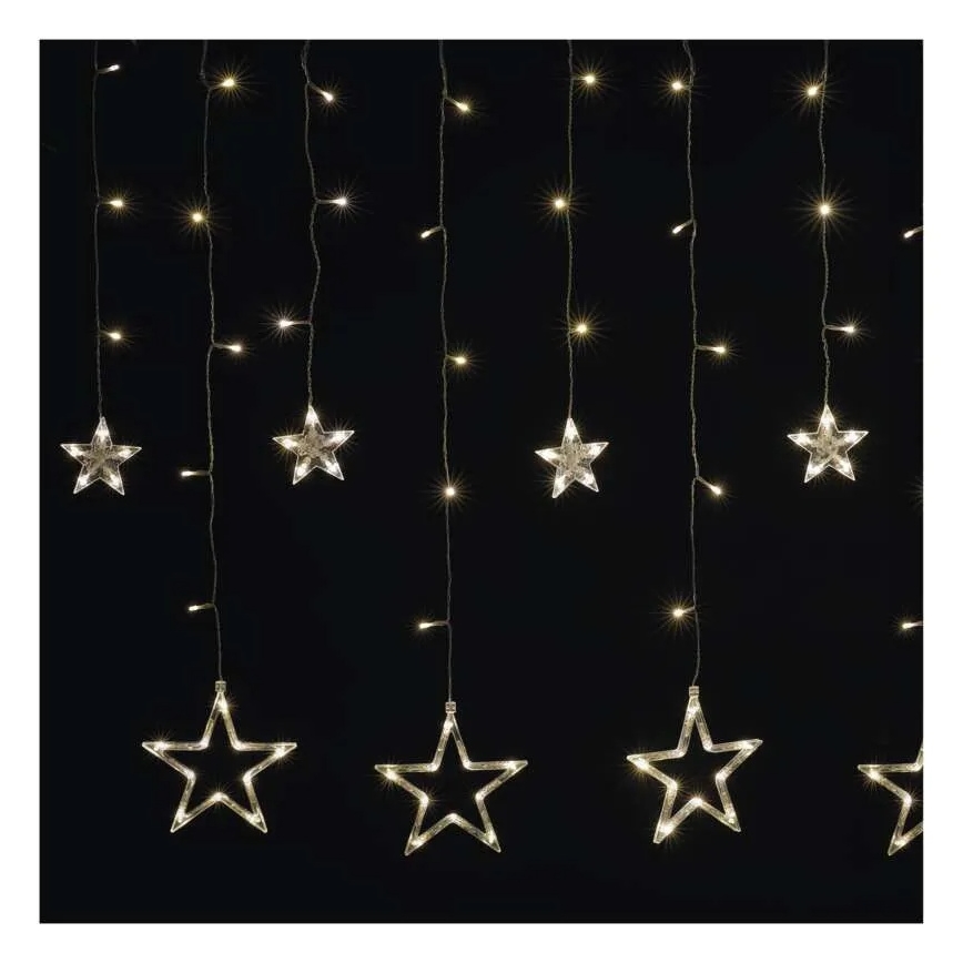LED Christmas curtain 115 LEDs / 1.35 W 6.85 x 1.05 m warm white