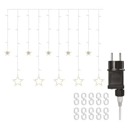 LED Christmas curtain 115 LEDs / 1.35 W 6.85 x 1.05 m warm white