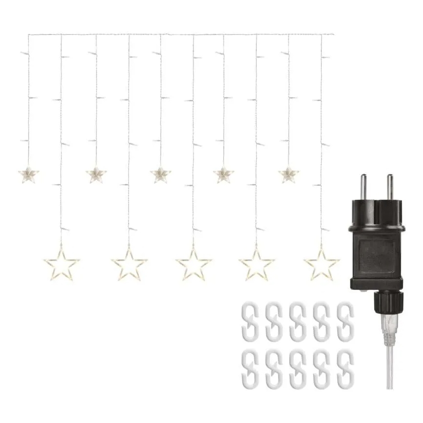 LED Christmas curtain 115 LEDs / 1.35 W 6.85 x 1.05 m warm white