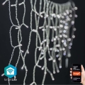 LED Christmas curtain 240xLED/8 functions 8m IP65 Wi-Fi Tuya cool white
