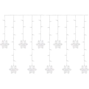 LED Christmas Curtain 60xLED/1,35W 635x50 cm Cool White