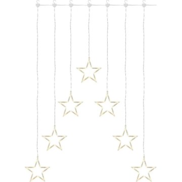 LED Christmas Curtain Lights 70xLED/3,6W 567x125 cm Warm White