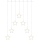 LED Christmas Curtain Lights 70xLED/3,6W 567x125 cm Warm White