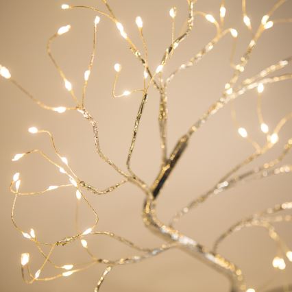 LED Christmas decoration 102xLED/3xAA warm white