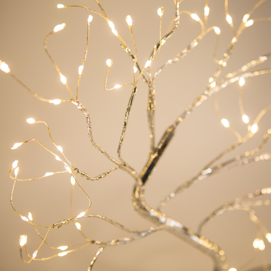 LED Christmas decoration 102xLED/3xAA warm white