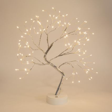 LED Christmas decoration 102xLED/3xAA warm white