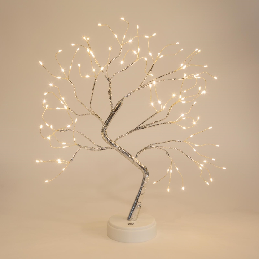 LED Christmas decoration 102xLED/3xAA warm white