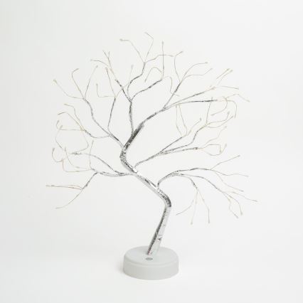 LED Christmas decoration 102xLED/3xAA warm white
