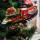 LED Christmas decoration 10xLED/4xAA train