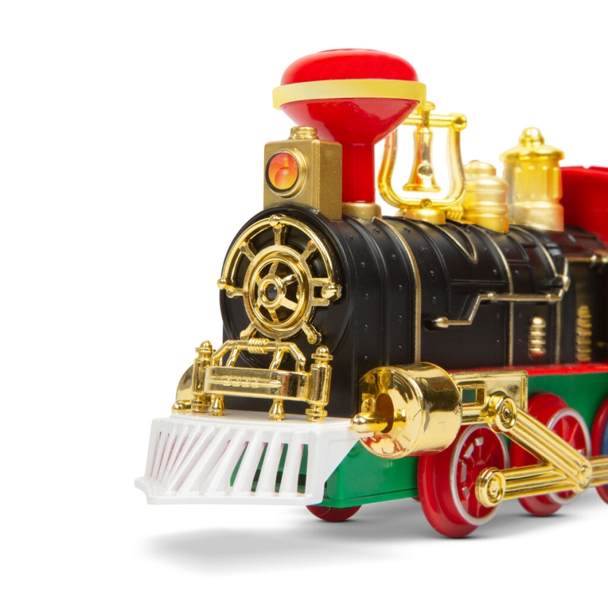 LED Christmas decoration 10xLED/4xAA train