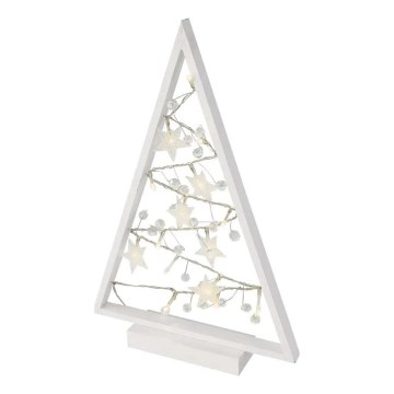 LED Christmas decoration 15xLED/2xAA tree