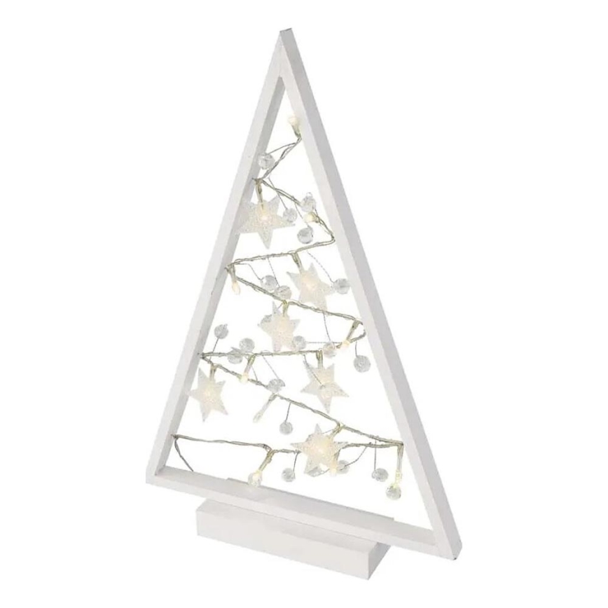 LED Christmas decoration 15xLED/2xAA tree