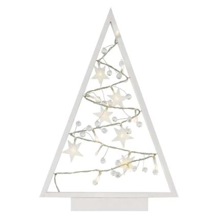 LED Christmas decoration 15xLED/2xAA tree