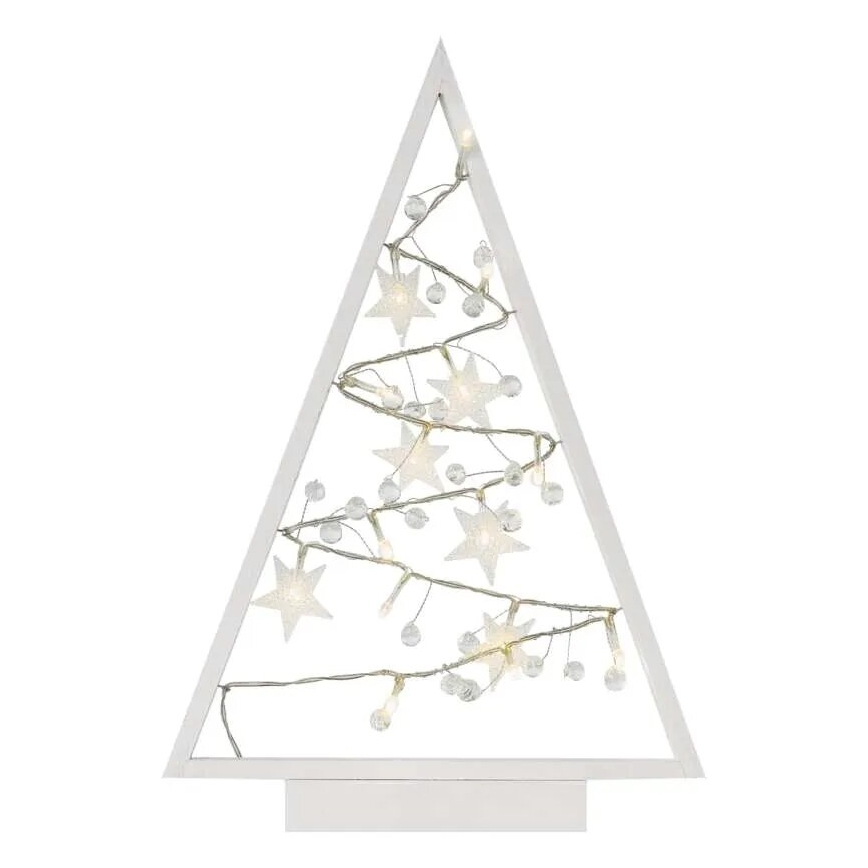LED Christmas decoration 15xLED/2xAA tree
