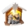 LED Christmas decoration 1xLED/2xLR44 warm white