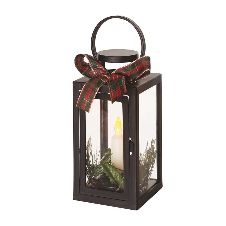 LED Christmas decoration 1xLED/3xAAA black