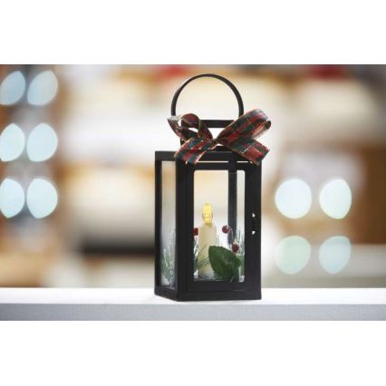 LED Christmas decoration 1xLED/3xAAA black