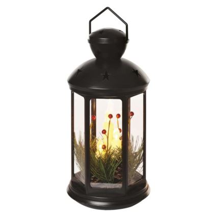 LED Christmas decoration 1xLED/3xAAA black