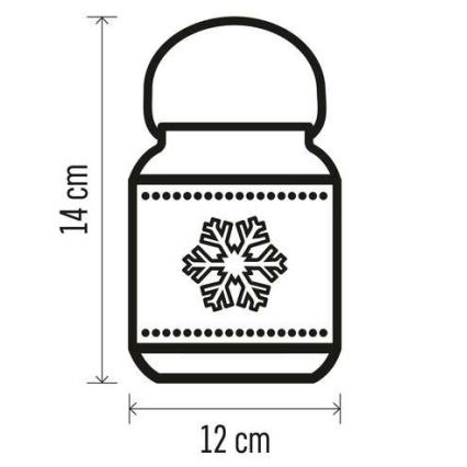 LED Christmas decoration 1xLED/3xAAA white