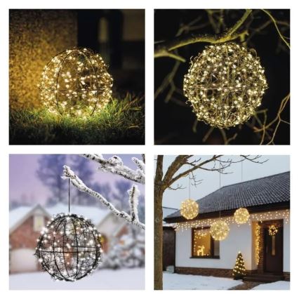 LED Christmas decoration 200 LEDs/230V Ø 20 cm