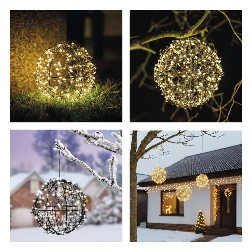 LED Christmas decoration 200 LEDs/230V Ø 20 cm