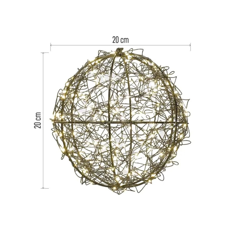 LED Christmas decoration 200 LEDs/230V Ø 20 cm