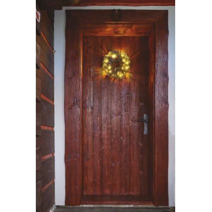 LED Christmas decoration 20xLED/2xAA d. 38 cm