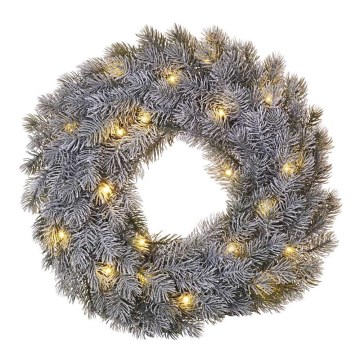 LED Christmas decoration 20xLED/2xAA d. 40 cm