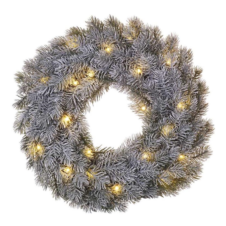 LED Christmas decoration 20xLED/2xAA d. 40 cm