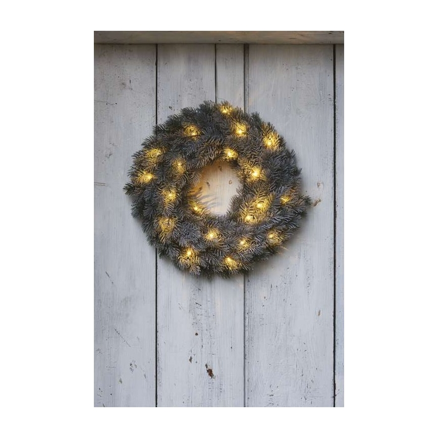 LED Christmas decoration 20xLED/2xAA d. 40 cm