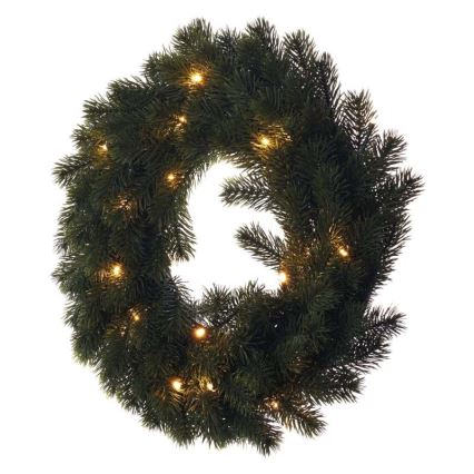LED Christmas decoration 20xLED/2xAA d. 40 cm
