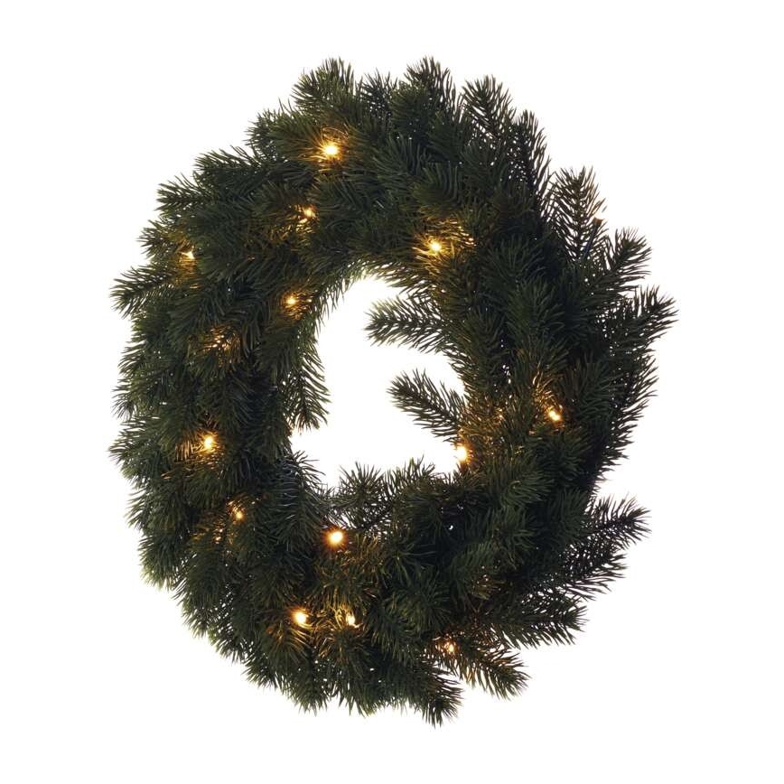 LED Christmas decoration 20xLED/2xAA d. 40 cm
