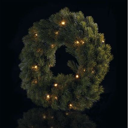 LED Christmas decoration 20xLED/2xAA d. 40 cm