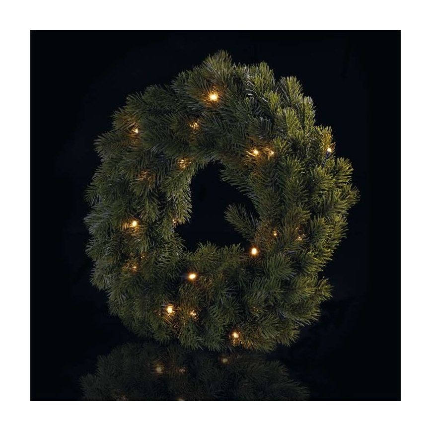 LED Christmas decoration 20xLED/2xAA d. 40 cm