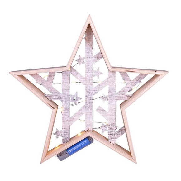 LED Christmas decoration 20xLED/2xAA